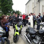Blagoslov motorjev tokrat prvič pri cerkvi sv. Roka nad Šmarjem (foto)
