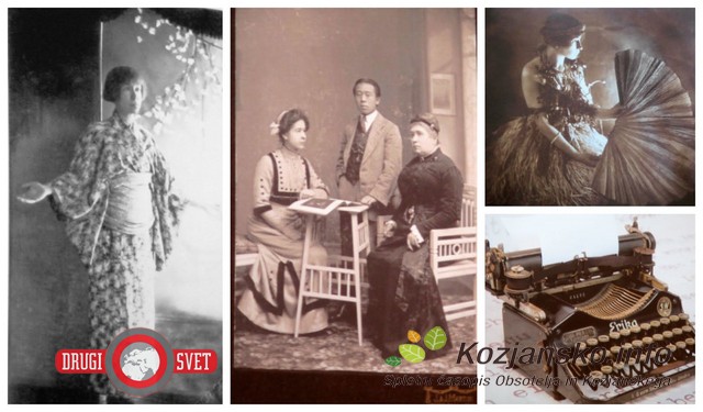 Arhivske fotografije: Alma je bila velika ljubiteljica japonske kulture, imela je kitajskega zaročenca, na njenih potovanjih pa jo je vedno spremljal pisalni stroj erika