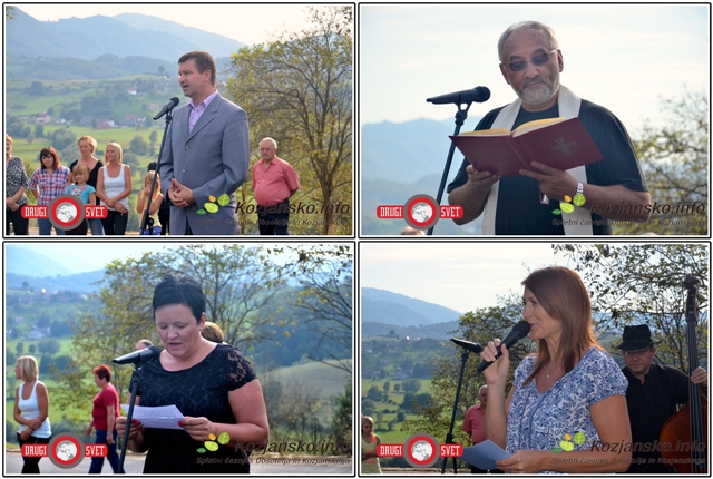 Župan občine Rogaška Slatina mag. Branko Kidrič, slatinski župnik Jože Vehovar, krajanka Ksenija Šef in Alenka Vodušek Župan občine Rogaška Slatina mag. Branko Kidrič, slatinski župnik Jože Vehovar, krajanka Ksenija Šef in Alenka Vodušek