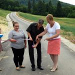 Sanacija plazu in obnova ceste v Podsredi 2017