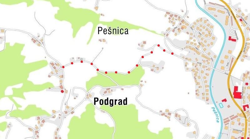 cesta_pesnica_podgrad_zemljevid_2018