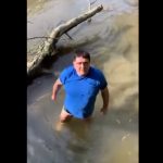 Peter Misja držal obljubo in zaplaval v Sotli (video)