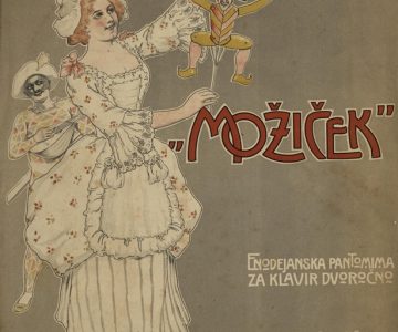 Naslovnica notnega gradiva za prvi slovenski balet Mozicek