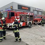 Ne požar, temveč gasilska vaja v centru Šmarja (foto, video)
