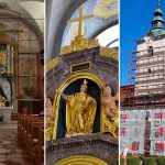Obnova župnijske cerkve v Šmarju: nameščen restavriran glavni oltar, obnove deležna še fasada (foto)