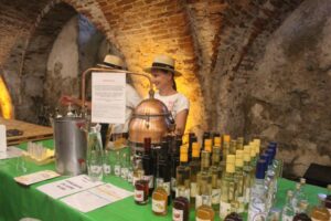 Ponudniki žganih pijač na festivalu Kotlar